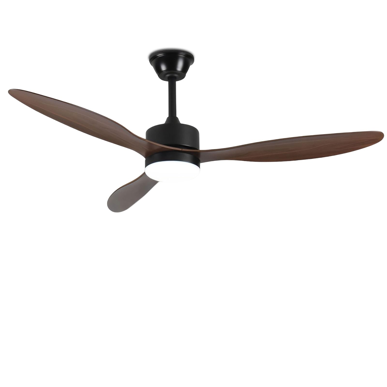 SXDMOUBK Modern Ceiling Fan with Light 6 Speeds Quiet Fans Dimmable LED for Bedroom Dining Room Living Smart Remote/APP/Voice Control