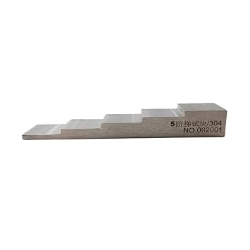 Thickness Calibration Block 5-step 2.54-5.08-7.62-10.16-12.7mm 304 stainless steel Calibration Block step wedge for Thickness Gauge