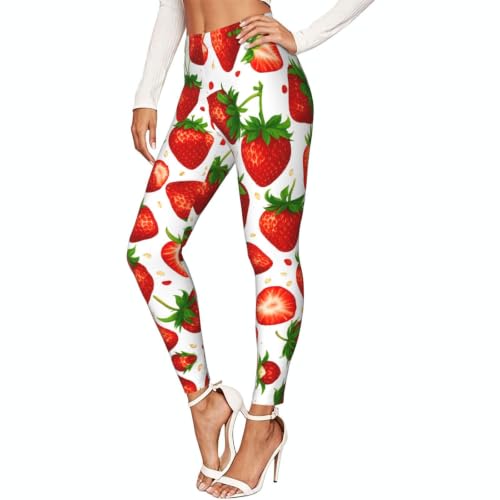 Leggings de fresas para mujer perfectos para tus clases de yoga y fitness