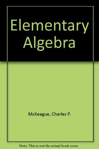 Elementary algebra 0124847501 Book Cover