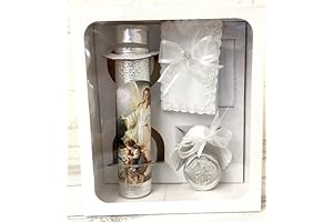 Vela para Primera Comunión para Niña: Set de Vela con Ángel y...