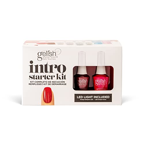 Gelish MINI Intro Starter Kit – Gel Nail Kit, Everything You Need for a Salon-Quality, Long-Lasting, Chip-Free Results, Gel Manicure at Home.