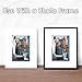 Golden State Art Pack of 50, Acid-Free White Pre-Cut 8x10 Picture Mat for 5x7 Photo with White Core Bevel Cut Frame Mattes