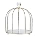 SUMTree plateau à cosmétique plateau de service plateau décoratif en forme de cage organisateur pour bijoux,parfum (doré)