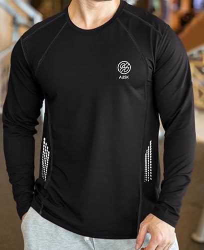 Image of AUSK Men Polyester Tshirt || Mens Full Sleeve Sports Regular Fit T-Shirt