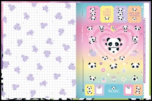 Kit de Caderno, Brochura Universitário, Capa Dura, Lovely Friend, 80 Folhas, Tilibra, Pacote com 5 U