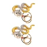Du serpent : le design du serpent représente la bonne fortune et la prospérité, faisant de ce porte-clés un accessoire significatif et de bon augure, porte-clés animal en peluche, bracelet