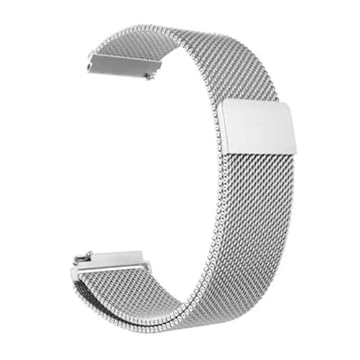 Estilo no Pulso, Pulseira Milanese 22mm compatível com Redmi Watch 5 Active cor:Prateada