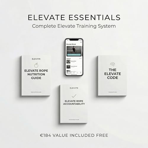 Elevate Rope Perlen‑Springseil Verstellbar 3 m mit Gratis Trainings‑App – Tangle‑Free, ideal für Rhythmus, Kontrolle & Cardio