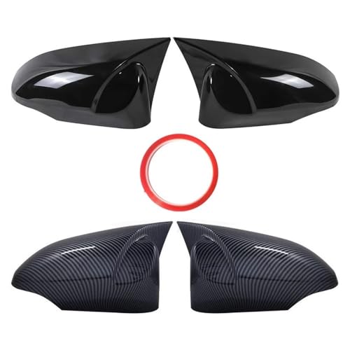 Couvercle boîtier rétroviseur Auris coque rayée cassée look carbone brillant