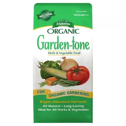 Espoma Organic Garden-Tone 3-4-4 Organic Fertilizer for Cool & Warm Season Vegetables and Herbs. Grow an Abundant Harvest of Nutritious and Flavorful Vegetables – 4 lb. Bag - Pack of 2