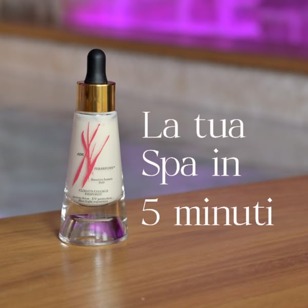 Siero Viso Waterless Effetto Idratante, detox, protezione UV e luce blu, rigenerante, idratante, effetto lifting, Contiene niacinamida (vitamina B3), 30ml