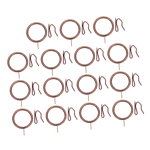 ABOOFAN 40 Sets Sturdy Curtain Hanging Rings Iron Shower Curtain Hooks for Easy Installation Bedroom and Bathroom Smooth Sliding Design Decorative and Functional