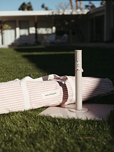 Business & Pleasure Co. Dusty Pink Umbrella Base - Perfect for The Patio Table or Pool - Heavy Outdoor Square Metal Stand - Fits Beach, Market, & Patio Umbrellas - 55 lbs - Image 4