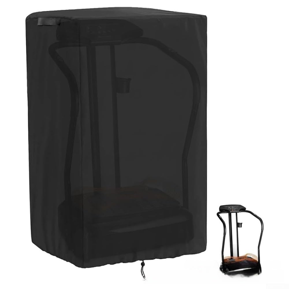 Vibrationsplattenabdeckung Oxford Wasserdicht 74x69cm(Black 600D PVC)