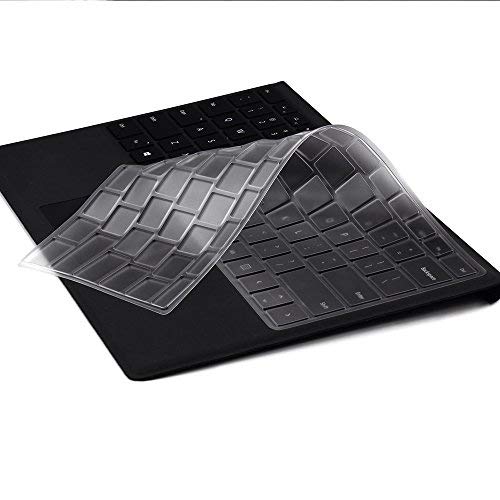 Vfeng Premium Ultra Thin Keyboard Cover Skin For Microsoft Surface Pro 7 2019 / Surface Pro 6 2018 / Surface Pro 5 2017 / Surface Pro 4,Ultra Soft-Touch Tpu Protector, Us Layout #TOP3