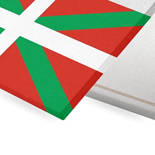 Equipe national basque tableau toile football déco murale sans reflets