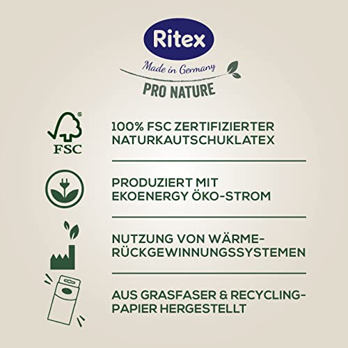 Ritex Pro Nature Kondom-Box, vegan, natürlich nachhaltige Vielfalt für mehr Abwechslung, 42 Stück, Made in Germany – Bild 7