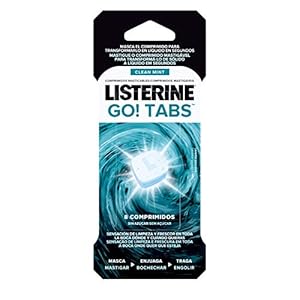 Listerine GO TABS 8 tablet, zwart, standaard