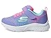 Skechers Microspec Plus-Swirl Sweet Sneaker, Perwinkle/Multi, 1.5 US Unisex Little Kid