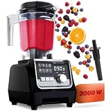 NUTRI-BLENDER MAX Batidora de Alto Rendimiento 2000W Batidora de Vaso Smoothie-Maker Profesional - 2L Tritan, Temporizador Digital (NUTRI-BLENDER MAX+)