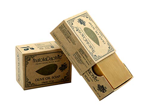 Anatolia Daphne Olive Oil Soap Bar -100% Natural Soap, Vegan, Moisturizing, Handmade, Scented w/Premium Essential Oils, Body Soap, Face Soap,and Bath Soap, Detox Spa Gift Set,