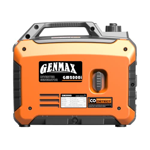 GENMAX Portable Generator, 2000W Ultra Quiet Gas Engine, EPA Compliant, Eco Mode Function, Ultra Light, Suitable for Backup Home and Camping(GM2000i) - Image 5