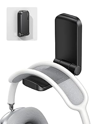 Lamicall Headphone Stand, Sticky Headset Hanger, Adhesive Headphone Holder