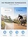 Lamicall Polarized Sports Sunglasses for Men Women, [29g Ultralight] UV400 Protection Sun Glasses for Cycling Running Baseball Fishing Golf Beach Volleyball, Full Frame, Black