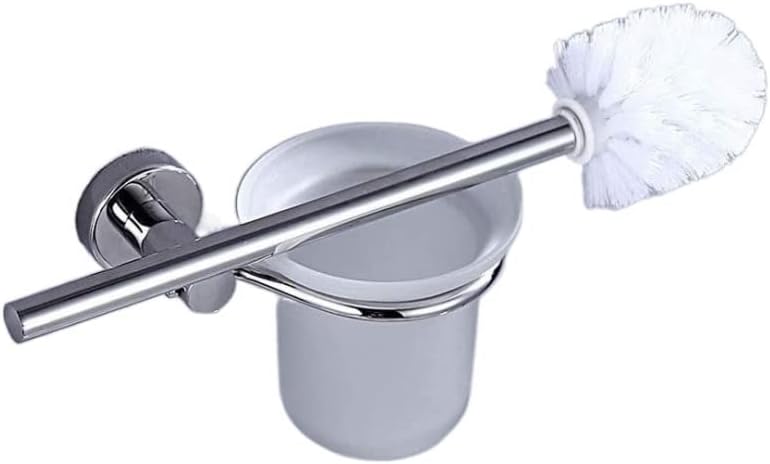 Toilet Brush Bathroom Cleaning Wall Mount Toilet Brush Holder, and Set, Creative Glass for Bathroom Home Decoration