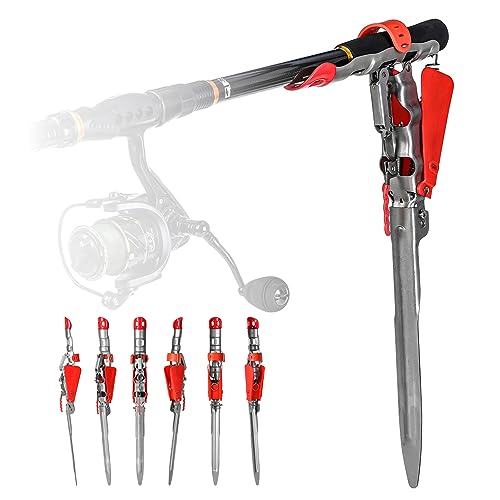 Support de canne à pêche à ressort automatique sensible et pliable
