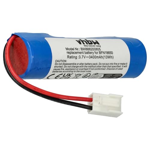 vhbw 1x batteria sostituisce Leifheit BFN18650 1S1P per home cleaner (3400mAh, 3,7V, Li-Ion)