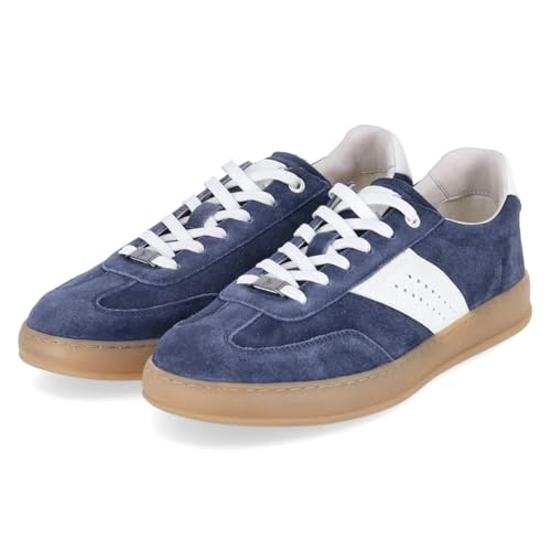 Baskets basses homme Salamander en daim bleu : fini les pieds fatigués en taille 40