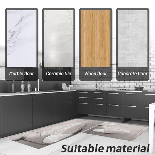 Alfombras de cocina lavables con base antideslizante y diseño atrapa agua 4