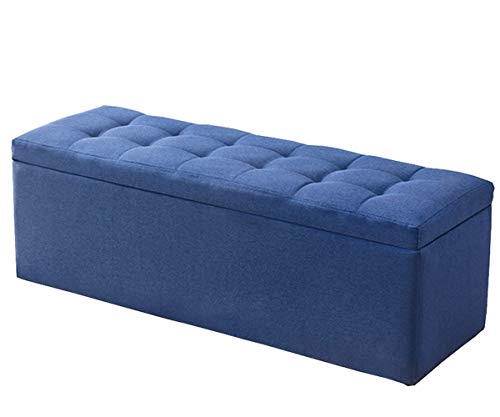 Sofá banco otomana de lino tufting con diseño elegante y estructura robusta de 100cm 2