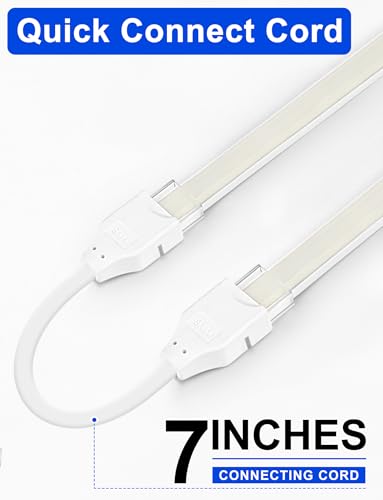Image of Lamomo COB LED Strip Lights, 32.8Ft White Dimmable Self-Adhesive Led Rope Light with Remote, Flexible Cuttable Waterproof 6000K Silicone Neon Tape Light for Bedroom,Indoor, Cabinet, 10mm Width