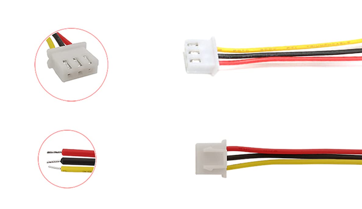 20 pares de conectores JST XH 2,54 mm de 3 pinos, conector de