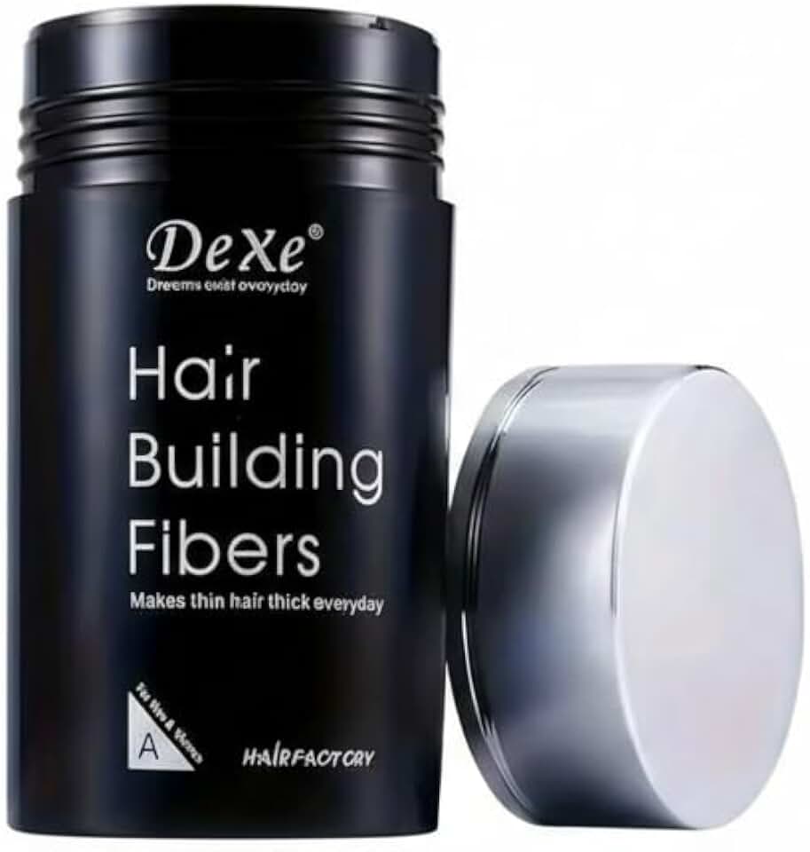Fibra Capilar Preto Black 22g – Preenchimento Instantâneo de Falhas – Disfarça Calvície para Homens e Mulheres"