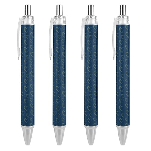 Stylos gel noir 0.5 mm anti-bavure rétractables pour la sensibilisation