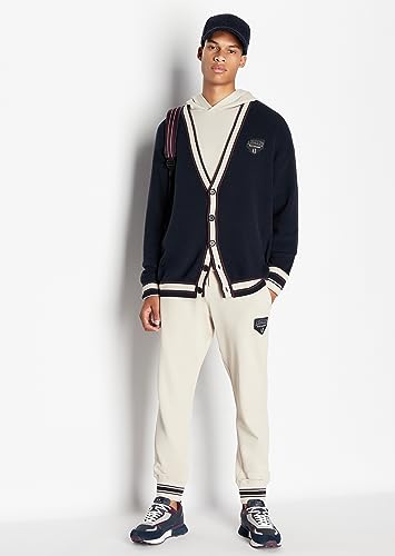 Armani Exchange Men's Collegiate Capsule Cotton Wool Cardigan2