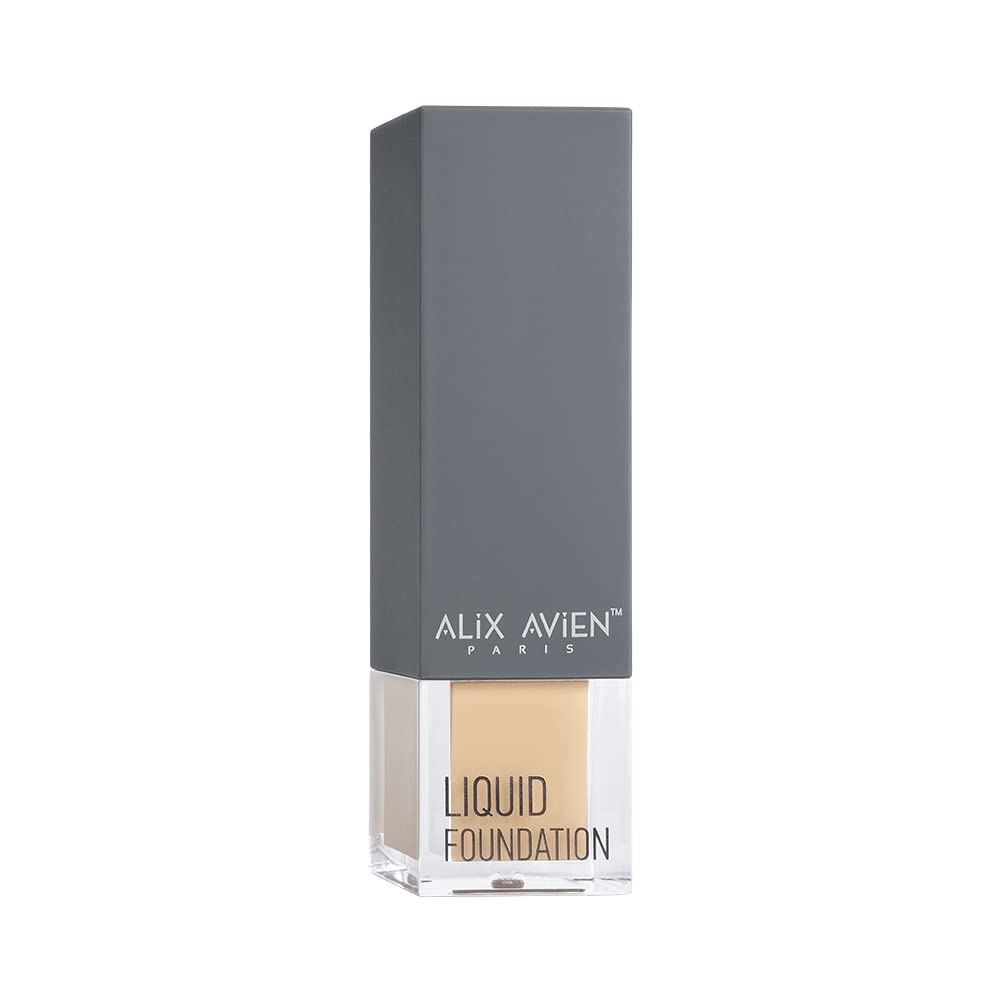 ALIX AVIEN Güneş Koruyucu SPF35+ Nemlendirici Etkili Kremsi Likit Fondöten - Liquid Foundation 311 Deep Beige