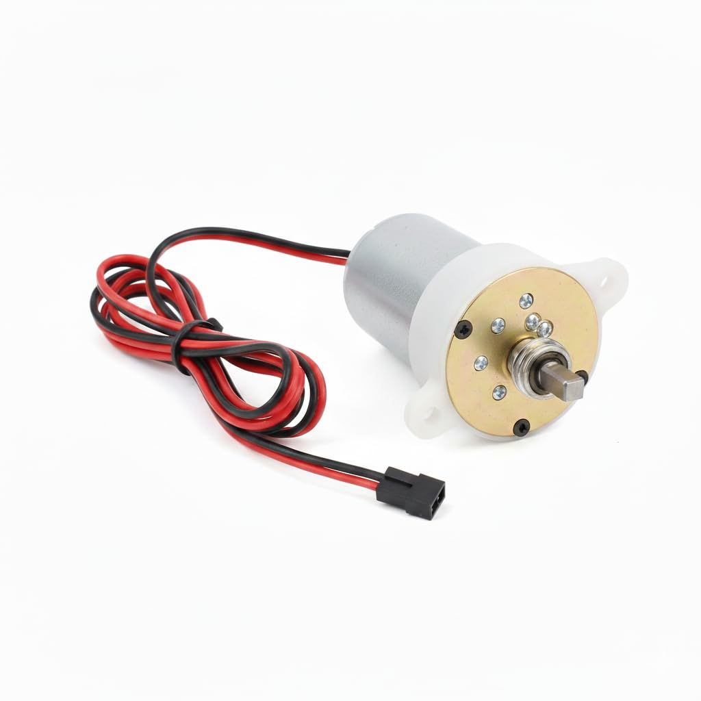 High-Torque 12V DC Geared Motor with Integrated Mounting Bracket | D-Shaft, 2-Pin Connector | Ideal for DIY Robotics-image-27