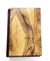 Jerusalem Olive Wood Hand Carved Holy Bible Book New International Version with Tabgha Mosaic B08ZM9PFQK Book Cover
