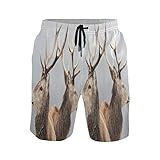 Boardshorts mit Mesh-Futter: Hergestellt aus hautfreundlichem, atmungsaktivem Polyester mit Mesh-Futter. Super glatte und schnell trocknende Shorts sind den ganzen Tag bequem. Doppelte Seitentaschen für Brieftasche, Schlüssel, Handy oder andere Kleinigkeiten.