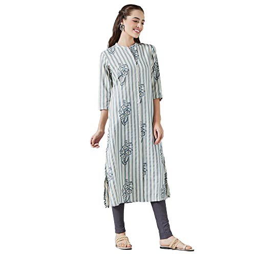 Image of STOP by Shoppers Printed Flex Regular Fit Womens Kurta