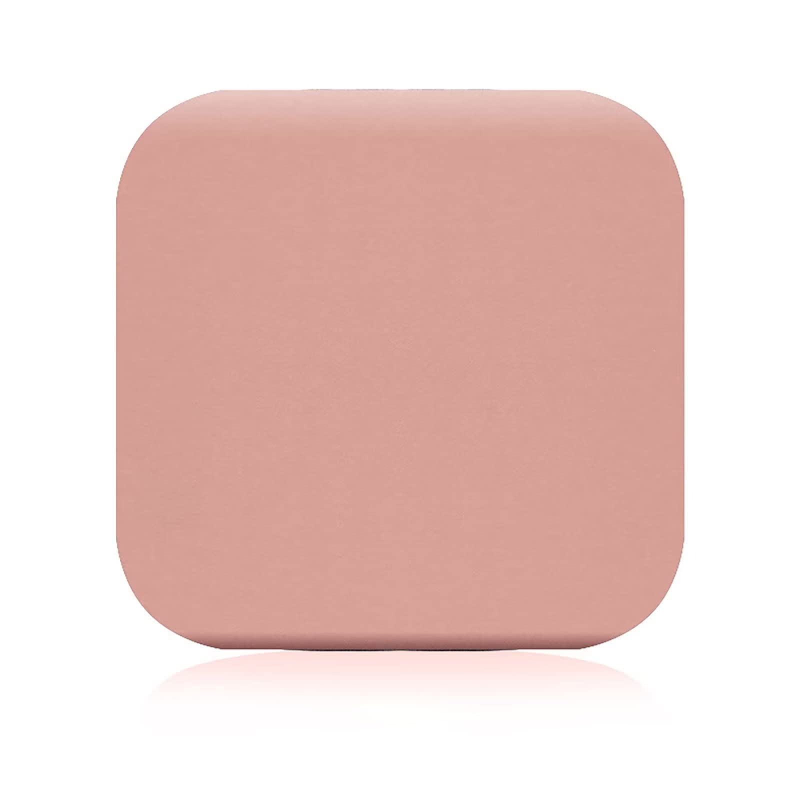 ZIBENE Stool Cushions Square 14 Inch, Seat Pads for Counter Stools, Dining Room Chair Cushions Non Slip Rubber Back, 4cm/1.6 In Thick Memory Foam Seat Cushion for Bar, Bistros, Café Pink
