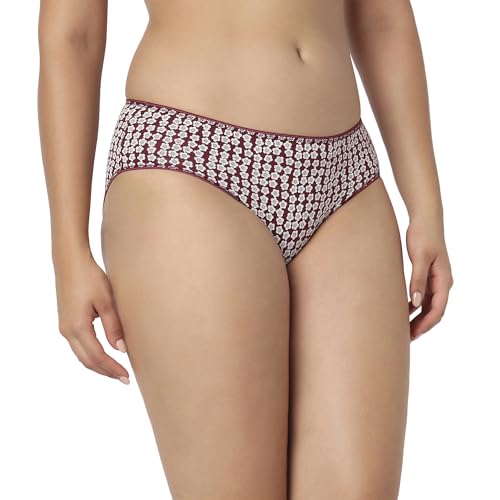 Image of juliet Cotton Hipster Premium Panties Set of 5 Full Coverage Stretchable Fabric