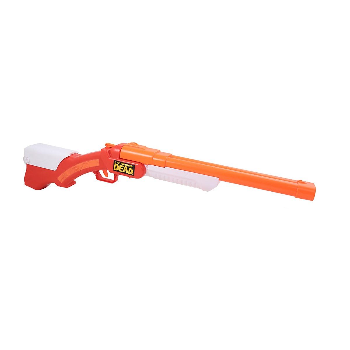 BuzzBee The Walking Dead Ricks Schrotflinte - Offiziell lizenzierter Dart-Blaster - Doppellauf mit realistischem Hülsenauswurf - Inkl. Darts & Hülsen - Cosplay & Outdoor Action