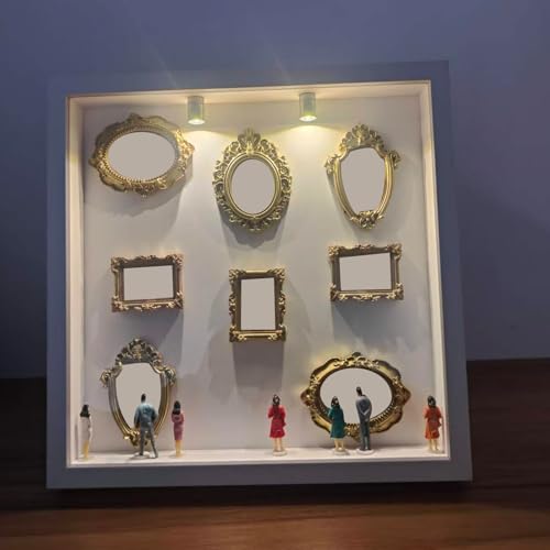 Juego de marcos de caja de sombras y vitrina de memoria fotográfica para exposición personalizada 6