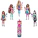 Barbie Color Reveal poupée avec 7 éléments mystère, série Fête, 4 sachets surprise, modèle aléatoire, jouet pour enfant, GTR96